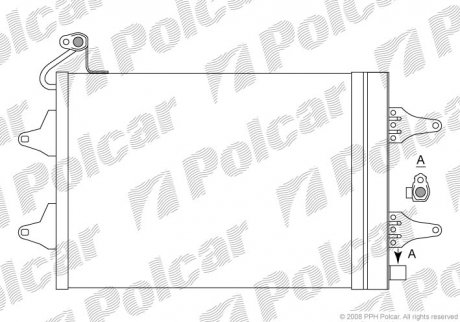 Радіатор кондиціонера з осушувачем Skoda Octavia 05- польша 6913K8C1 на Рено Megane