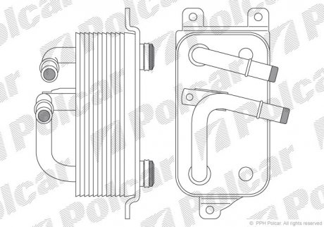 Радiатор масляний АКПП BMW 5 (E60/E61)/7 (E65/E66/E67) 2.0-4.4 01-10 польша 2017L84