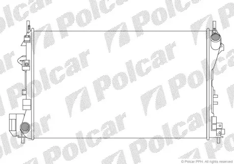 Радіатор охолодження двигуна Польша 551808A4