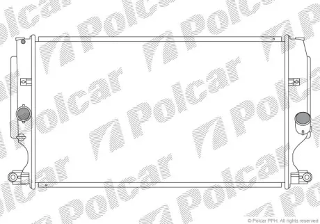 Радіатор охолодження двигуна польша 8116084 Тойота Авенсис т27