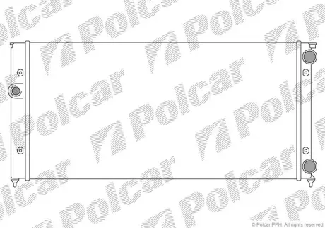Радіатор охолодження двигуна Польша 953808B4
