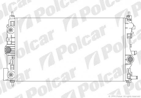 Радіатор охолодження (AT) Opel Astra J,Zafira C 2.0D 12.09 польша 551108-7