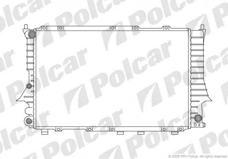 Радіатор охолодження Audi 100 2,8 90-94 польша 131608-3