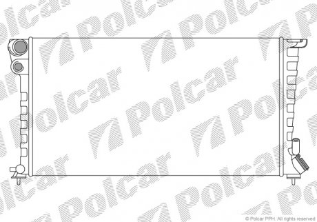 Радіатор охолодження Citroen Berlingo 1,9 D/2,0 HDi польша 232608B4