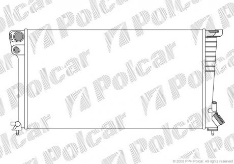 Радиатор охолодження Citroen Berlingo/Peugeot Partner 1.8D 96- польша 235008A8