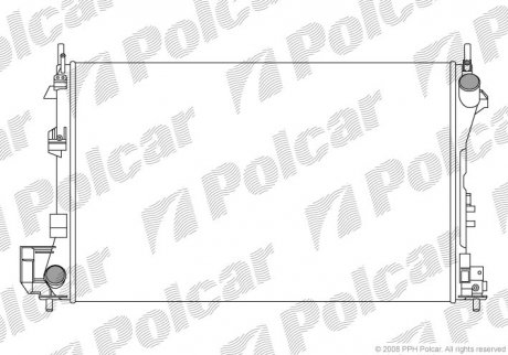 Радиатор охолодження Fiat Croma Opel Signum, Vectra C Saab 9-3, 1.8-3.2 04.02- польша 551808A2