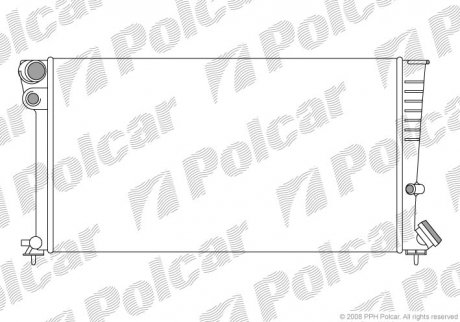 Радіатор охолодження (МКПП) Citroen Berlingo 96- /Peugeot 306 97- польша 235008A5