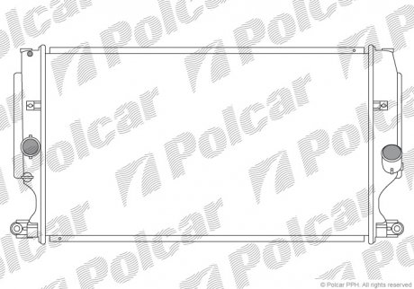 Радіатор охолодження Toyota Avensis/Auris/Verso 1.6-2.2D 08- польша 811608-4