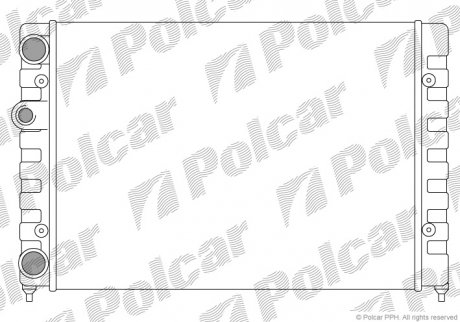 Радиатор охолодження VW Golf 1.4 91-97/Vento 92-98 польша 953808A1