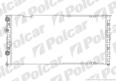 Радіатор охолоджування (+AC) VW Passat 1.6D-2.8 02.88-05.97 польша 954608-5