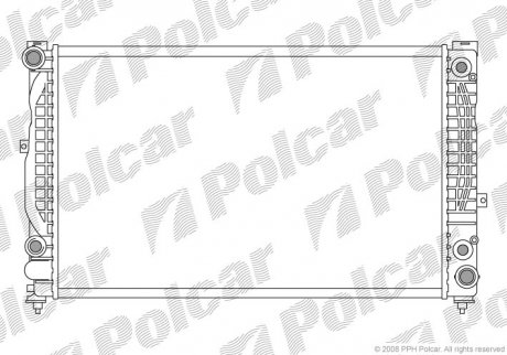 Радиатор основний Audi A4/A6/VW Passat 2.4-2.8 95-08 польша 132408A6