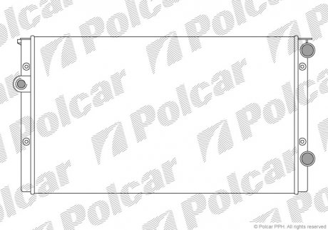 Радiатор основний VW Golf III, Vento 1.9D,TDI 91- польша 953808B5