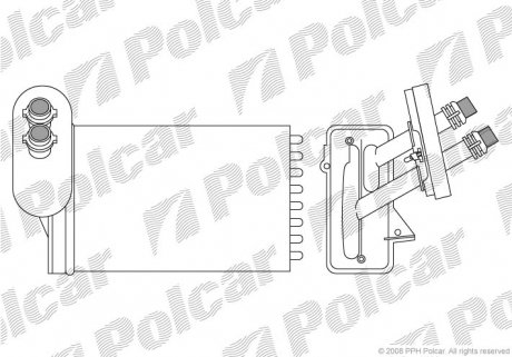 Радiатор пiчки Audi/VW Golf IV/Bora польша 9541N8-1 на Фольксваген Жук (beetle)