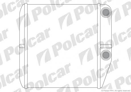 Радіатор пічки Citroen Nemo Fiat Fiorino,Linea, Punto 0.9-1.9D 06.05- польша 3024N8-2