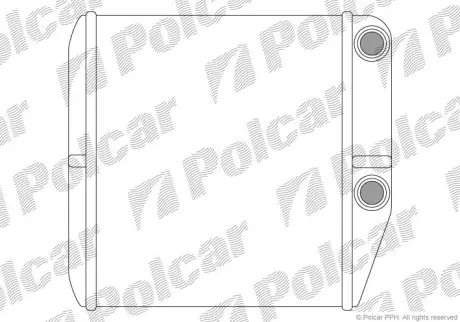 Радіатор пічки Citroen Nemo Fiat Fiorino,Linea, Punto 0.9-1.9D 06.05- польша 3024N82