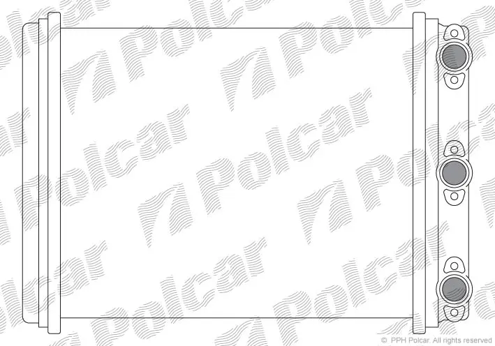 Радіатор пічки DB W 124 польша 5014N81
