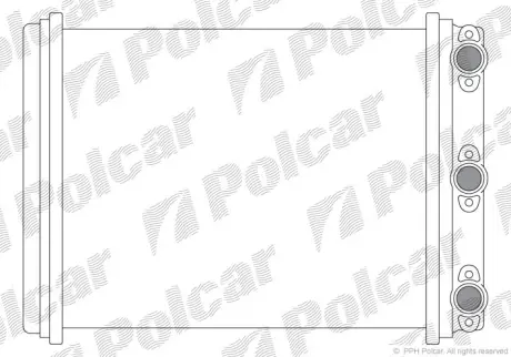 Радіатор пічки DB W 124 польша 5014N81