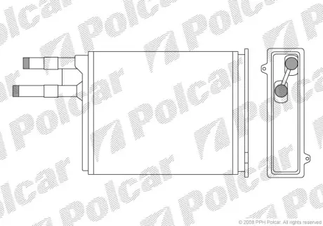 Радiатор пiчки Fiat Ducato/Peugeot Boxer 94 - польша 5702N81