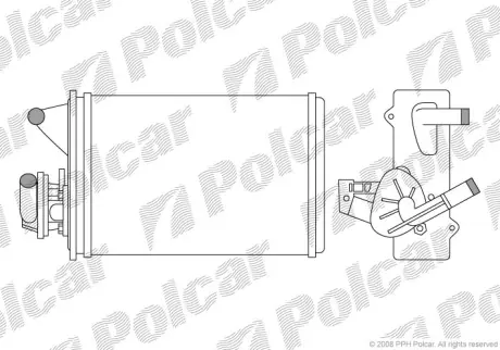 Радіатор пічки Fiat Fiorino 1.1-1.9 88- польша 3016N81