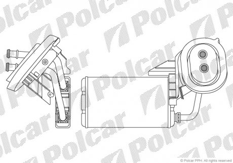 Радіатор пічки Nissan Interstar Opel Movano Renault Master Ii 1.9D-3.0D 07.98- польша 6041N8-2