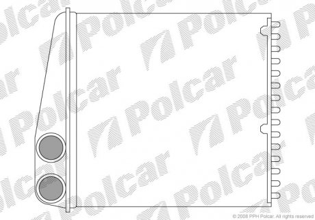 Радіатор пічки (опалювача) польша 2707N82