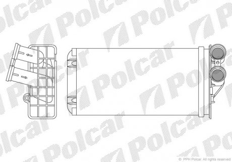 Радіатор пічки Peugeot 307 03-/Citroen C4 04- польша 2329N8-1