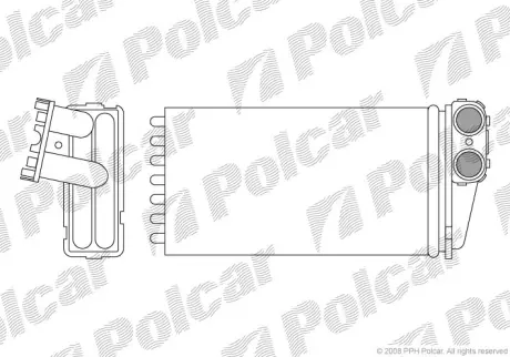 Радіатор пічки Peugeot 307 -03 Польша 5710N81