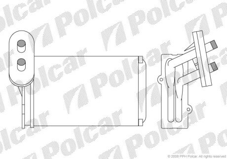 Радиатор печки (отопителя) польша 9534N8A1