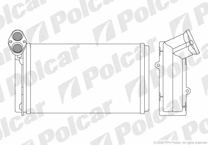 Радiатор пічки VW Sharan/Ford Galaxy/Seat Alhambra 1.8-2.8 03.95-03.10 Польша 9550N83 (фото 1)