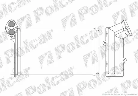 Радiатор пічки VW Sharan/Ford Galaxy/Seat Alhambra 1.8-2.8 03.95-03.10 Польша 9550N83