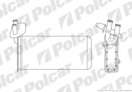 Радiатор пiчки VW T4 1.8-2.8/D 90- польша 9566N8-2 на Фольксваген Транспортер т4