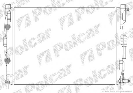 Радіатор Renault Megane II, Scenic/Grand II 1.4-2.0 11.02- польша 601208B2