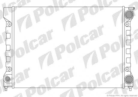 Радiатор VW Golf II 1.6 83-91 польша 953408A2 на Фольксваген Гольф 2