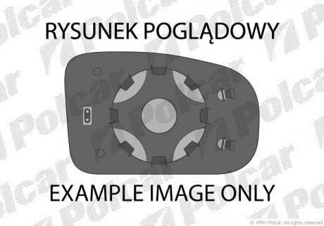 Скло дзеркала зовн. прав. VW Passat 88-97 польша 9546552E на Фольксваген Пассат б3