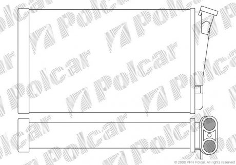 Теплообмінник (опал. салону) Opel Omega B 94-00 польша 5527N8-1