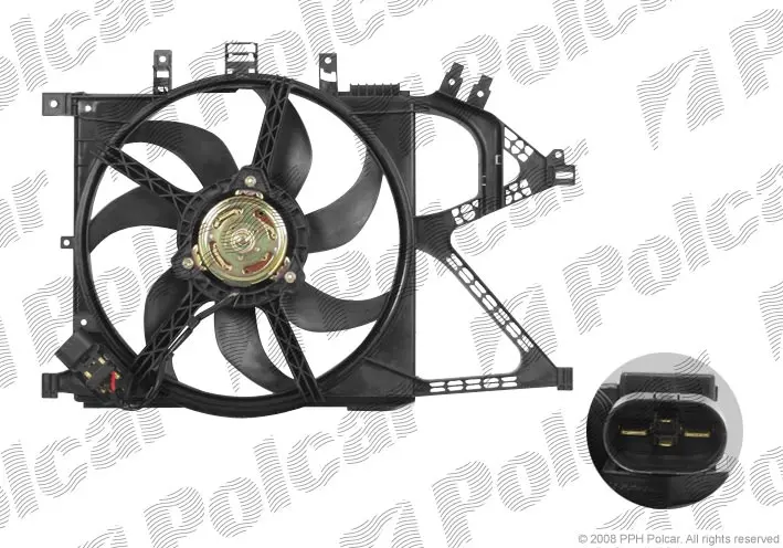Вентилятор двигуна Opel Combo, 00-11 Польша 555623W4 (фото 1)