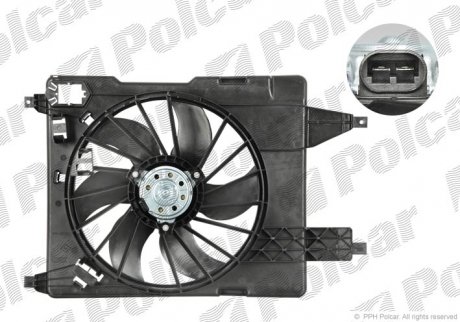 Вентилятор охолодження двигуна Renault Megane II 1.5dci 03-09 польша 601223W3