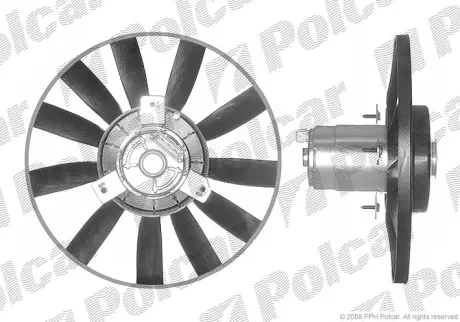 Вентилятор радіатора VW Golf 1.8 93-/Passat 1.9TD 91- Польша 953823U4Q