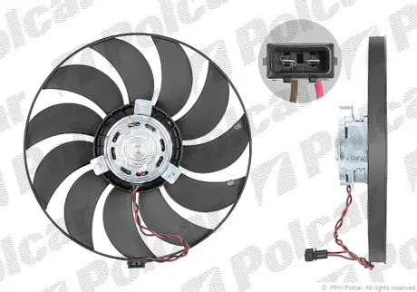 Вентилятор радіатора VW T4 2.5TDI 05.98-04.03 Польша 956623U7