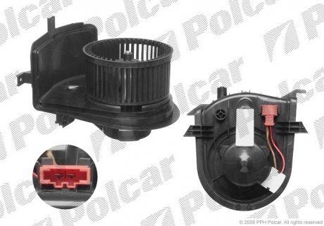 Вентилятор салону Seat Arosa, Cordoba, Cordoba Vario, Ibiza Ii, Inca VW Caddy, Golf Iii, Golf Iv, Polo, Vento 1.0-Electric 08.91-06.04 польша 9538NU-2 на Фольксваген Гольф 4