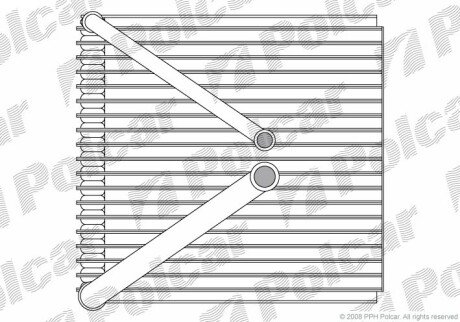 Випаровувач кондиціонера Seat Cordoba, Ibiza Skoda Fabia, Roomster VW Fox, Polo 1.0-2.0 08.99-05.15 польша 6913P81 на Шкода Фабия 2