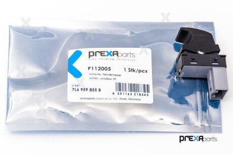 Вимикач склопідйомника правий VW Caddy III, Golf 03-, Seat Ibiza 08- prexaparts P112005