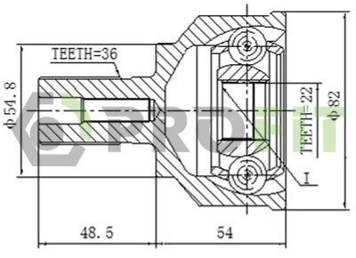 ШРКШ зі змазкою в комплекті profit 27103114