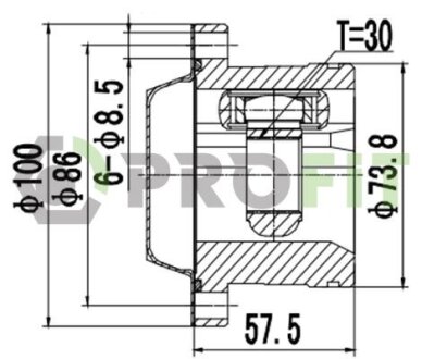 ШРКШ зі змазкою в комплекті profit 28103056