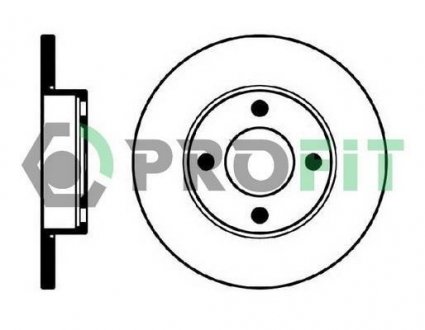 Передній гальмівний (тормозний) диск profit 5010-0048