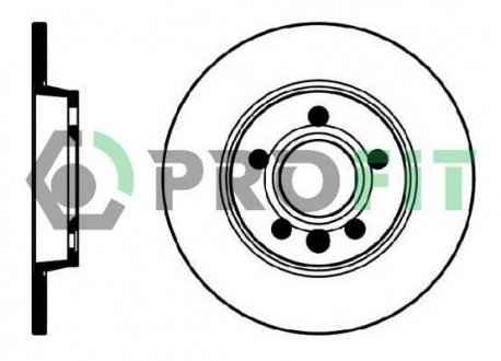 Задній гальмівний (тормозний) диск profit 5010-1012