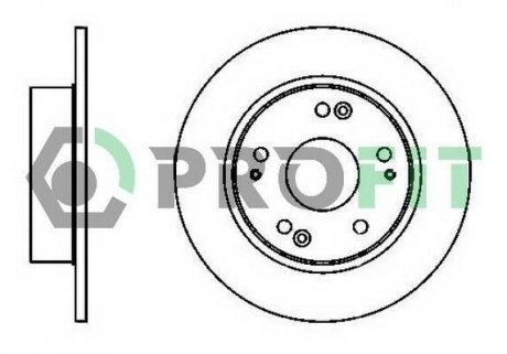 Задний тормозной диск profit 5010-1390