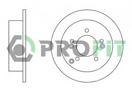 Задній гальмівний (тормозний) диск profit 5010-1447