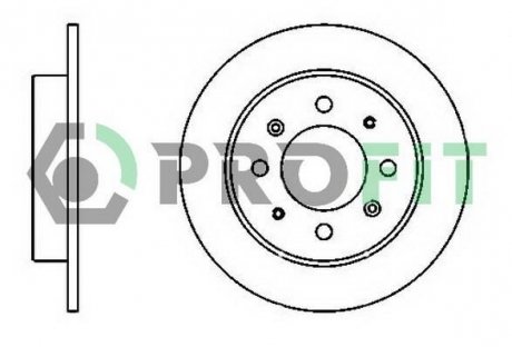 Задний тормозной диск profit 5010-1541