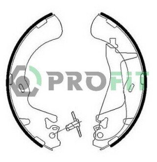 Колодки ручного (стоячого) тормоза profit 5001-0010